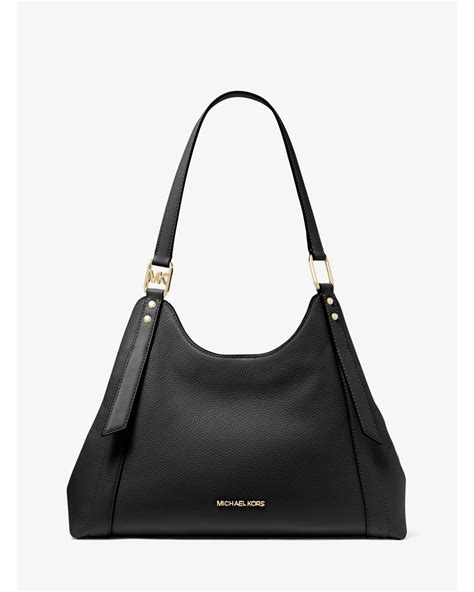 michael kors pebbled shoulder tote